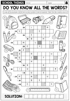 Vorschau - Arbeitsblätter - School Things / Schulsachen – Wortschatz Englisch üben | Worksheets / Arbeitsblätter Bundle 4.–5. Klasse - Seite 2