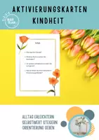 Vorschau - Aufgabenkarten - Aktivierungskarten Kindheit Beschäftigung für Senioren Biografiearbeit - Deckblatt