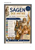 Vorschau - Stundenentwürfe - Sagen der Antike – Lesen, Verstehen und Inhaltsangaben schreiben - Deckblatt