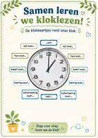Voorbeeld - Klokkaartjes voor rond je klok - Voorblad