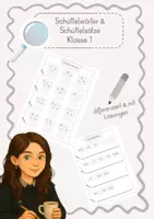 Vorschau - Arbeitsblätter - Klasse 1 Deutsch: Schüttelwörter & Schüttelsätze - Deckblatt
