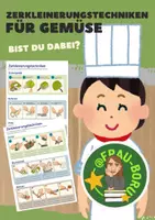 Vorschau - Arbeitsblätter - Zerkleinerungstechniken von Gemüse! - Deckblatt