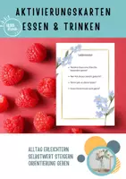 Vorschau - Aufgabenkarten - Aktivierungskarten Essen und Trinken Beschäftigung für Senioren - Deckblatt