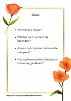 Vorschau - Aufgabenkarten - Aktivierungskarten Kindheit Beschäftigung für Senioren Biografiearbeit - Seite 1