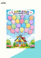 anteprima - Materiale di supporto/inclusione - I compleanni della nostra classe - Pagina di copertina