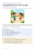 Vorschau - Arbeitsblätter - Fragen mit est-ce que - Französisch - Seite 1
