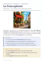 Vorschau - Arbeitsblätter - La Francophonie - Arbeitsheft Klasse 8 - Seite 1