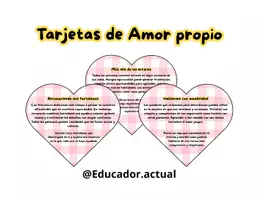 Vista previa - Tarjetas / Manipulativos - Tarjetas amor propio - página 1