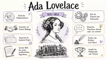 Vorschau - Arbeitsblätter - Arbeitsblatt "Ada Lovelace" + interaktive Lösung & MP3 + Infografik - Seite 3