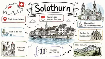 Vorschau - Arbeitsblätter - Arbeitsblätter zum Thema "Solothurn" + Lösung & MP3 + Mindmap + Infografik - Seite 1