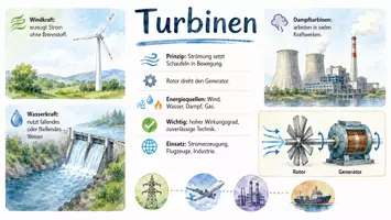 Vorschau - Arbeitsblätter - Arbeitsblatt "Turbine" + Onlineübung & MP3 + Infografik - Seite 2
