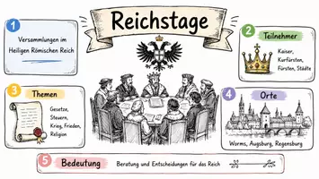 Vorschau - Arbeitsblätter - Arbeitsblätter zum Thema "Reichstag" + Lösung & MP3 + Infografik - Seite 1