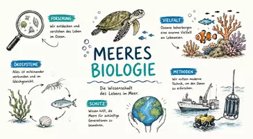 Vorschau - Arbeitsblätter - Arbeitsblatt "Meeresbiologie" + interaktive Lösung & MP3 + Mindmap + Infografik - Seite 1