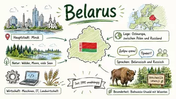 Vorschau - Arbeitsblätter - Arbeitsblätter zum Thema "Belarus" + Lösung & MP3 + Infografik - Seite 1