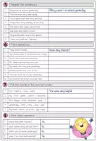 Vorschau - Arbeitsblätter - Past Simple / Simple Past – Arbeitsblatt, Grammatikübungen, regelmäßige und unregelmäßige Verben | Worksheet Package, Übungen, Klasse 5, 6, Sekundarstufe - Seite 2