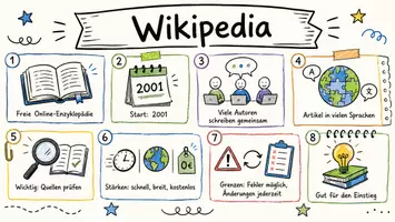 Vorschau - Arbeitsblätter - Arbeitsblatt "Wikipedia" + Onlineübung & MP3 + Infografik - Seite 1