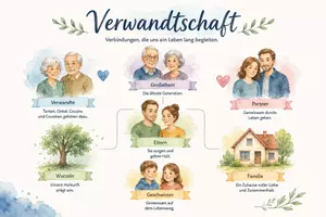 Vorschau - Arbeitsblätter - Arbeitsblatt "Verwandtschaft" + Onlineübung & MP3 + Infografik - Seite 2