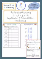 Vorschau - Arbeitsblätter - Auslautverhärtung - Materialpaket - Klasse 3-4 - Regelkarten, Bildkarten, Arbeitsblätter - Seite 1