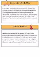 Vorschau - Stationenlernen - Stationenarbeit: Buddhismus entdecken (Klasse 3/4) - Seite 3