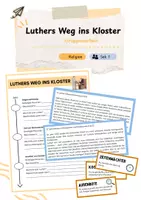 Vorschau - Arbeitsblätter - Luthers Weg ins Kloster - Gruppenarbeit - Deckblatt