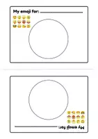 Vorschau - Mal- und Bastelvorlagen - Getting to know each other: My Emoji for... - Deckblatt