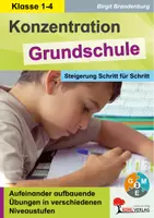 Vorschau - Arbeitsblätter - Konzentration Grundschule | Konzentrationsübungen, Konzentrationstraining, Merkfähigkeit, Rätsel, Feinmotorik, Wahrnehmung, Differenzierung | Deutsch Grundschule Klasse 1-4 Lösungen - Deckblatt