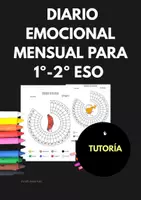 Vista previa - Hojas de trabajo - Diario emocional mensual para 1º-2º ESO | Tutoría - Portada