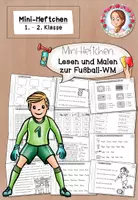 Vorschau - Arbeitsblätter - Fußball WM 2026 | Mini-Heft Lesen und Malen Klasse 1-2 #WMFieberImKlassenzimmer - Deckblatt