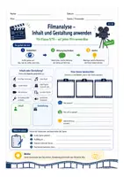 Vorschau - Arbeitsblätter - Filmanalyse – Arbeitsblätter mit Lösungen für Klasse 9/10 | Kamera, Ton, Licht & Schnitt - Seite 2