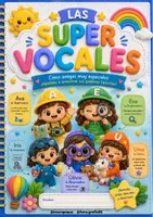 Vista previa - Hojas de trabajo - LAS SUPER VOCALES. JUEGO DE VOCALES COMPLETO - página 1