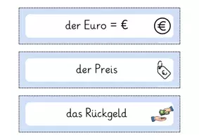 Vorschau - Präsentationen/Tafelbilder - Wortspeicher zum Thema Geld (Euro) - Seite 3
