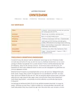 Vorschau - Stundenentwürfe - Erntedank| Unterrichtsentwurf | Ganzheitlich & Interaktiv | 2 Schulstunden mit Übungen | Differenziert für Grundschule, Förderschule & Sekundarstufe I | Klasse 1–5 - Seite 1