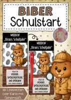 Vorschau - Anderer Materialtyp - Schulstart Willkommensgruß Detektivstift Biberklasse - Deckblatt
