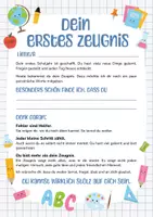 Vorschau - Fördermaterial/Inklusion - Erstes Zeugnis | Zeugnis 1. Klasse - Schuljahresende | Das wahre Zeugnis | Abschluss der 1. Klasse | Zeugnisbeilage zum Schuljahresende - Seite 1