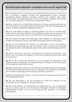 Vorschau - Arbeitsblätter - Die Erklärung der Menschen- und Bürgerrechte - Seite 1