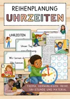 Vorschau - Stundenentwürfe - Materialpaket: Uhrzeiten - Unterrichtsreihe, UB-Stunde und Material - Deckblatt