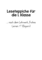 Vorschau - Arbeitsblätter - Lesen 1. Klasse - Leseteppich & Lesespiel - Seite 3