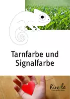 Vorschau - Arbeitsblätter - Tarnfarbe und Signalfarbe – Tarnung bei Mensch und Tier - Deckblatt