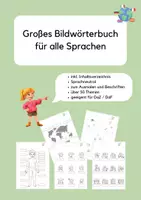 Vorschau - Arbeitsblätter - Bildwörterbuch - Sprachneutral mit über 50 Themen - Deckblatt