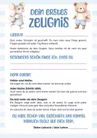 Vorschau - Fördermaterial/Inklusion - Erstes Zeugnis | Persönliches Zeugnis | 1. Klasse Schuljahresende | Zeugnisbeilage zum Schuljahresende | Grundschule - Seite 1