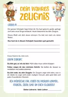 Vorschau - Fördermaterial/Inklusion - Zeugnis | Das wahre Zeugnis | Schuljahresende & Halbjahresende Grundschule | Persönliches Zeugnis | Zeugnisbeilage - Seite 2