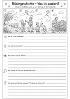 Vorschau - Stundenentwürfe - Bildergeschichten schreiben – Komplettpaket (3. Klasse) - Bildbetrachtung, Schreibplan & Checkliste - Seite 1