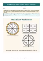 Vorschau - Arbeitsblätter - Bruch-Rechenbild – Kürzen, Erweitern, Addieren & Subtrahieren 1 Klasse MS - Seite 1