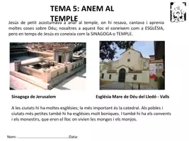 Vista previa - Hojas de trabajo - Els Temples i el Perdó – Quadernet de Religió - Portada