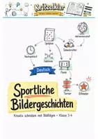 Vorschau - Arbeitsblätter - Bildergeschichten Sport Klasse 3 Deutsch Klasse 4 - Deckblatt