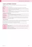 Vorschau - Arbeitsblätter - Mini-Heft Lesen und Malen Sommer Klasse 1-2 | Deutsch - Seite 1