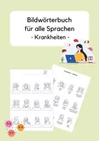 Vorschau - Arbeitsblätter - Bildwörterbuch - Krankheiten - Deckblatt