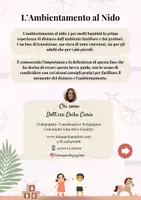 anteprima - Materiale di supporto/inclusione - AMBIENTAMENTO AL NIDO BREVE GUIDA PER GENITORI - Pagina 1