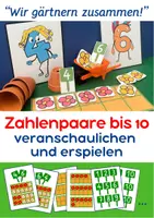 Vorschau - Arbeitsblätter - Zahlenpaare / Verliebte Zahlen mal anders / Zahlzerlegung bis 10 - Deckblatt