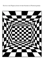Vorschau - Mal- und Bastelvorlagen - Sommer Kunstprojekt OP-Art - Seite 1